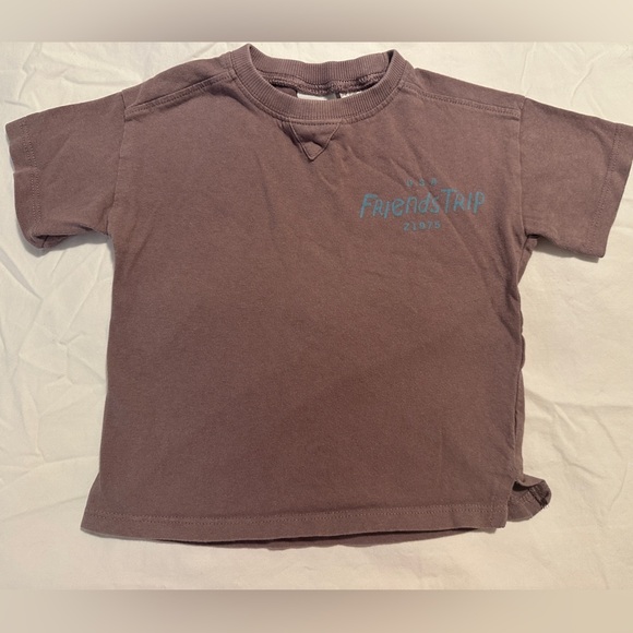 Zara Other - Zara Baby Vintage Inspired Purple T-shirt Friends trip Size 12- 18 months